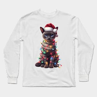 Christmas Tonkinese Cat Long Sleeve T-Shirt